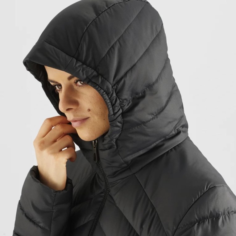Salomon Essential Xwarm Down Women's Insulated Jackets Black | CA 67T4